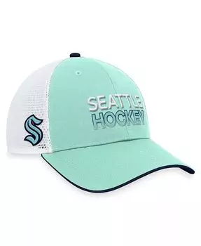 Мужская голубая регулируемая шапка Seattle Kraken Authentic Pro Rink Trucker Fanatics, синий