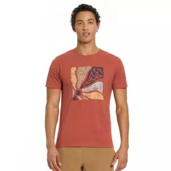 Мужская графическая футболка Hurley, цвет redwood