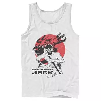 Мужская графическая майка Cartoon Network Samurai Jack The Warrior and The Sun Licensed Character