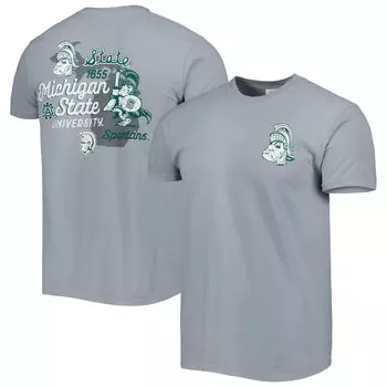 Мужская графитовая футболка Michigan State Spartans Vault State Comfort