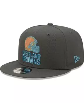 Мужская графитовая кепка Cleveland Browns Color Pack Multi 9FIFTY Snapback Hat New Era