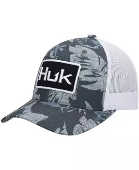 Мужская графитовая кепка Ocean Palm Trucker Snapback Huk, серый
