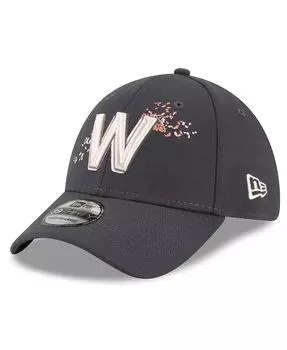 Мужская графитовая кепка Washington Nationals 2022 City Connect 39THIRTY Flex Hat New Era