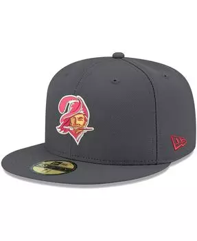 Мужская графитовая приталенная шляпа Tampa Bay Buccaneers Historic Logo Storm II 59FIFTY New Era
