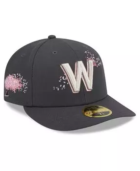 Мужская графитовая приталенная шляпа Washington Nationals 2022 City Connect Low Profile 59FIFTY New Era