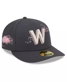 Мужская графитовая приталенная шляпа Washington Nationals 2022 City Connect Low Profile 59FIFTY New Era