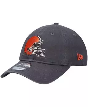 Мужская графитовая регулируемая кепка Cleveland Browns Icon Core Classic 2.0 9Twenty New Era