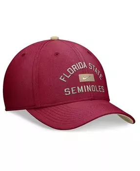 Мужская гранатовая гибкая шляпа с галочкой Primetime Seminoles Florida State Seminoles Nike, красный
