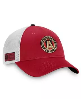Мужская гранатово-белая мужская кепка с логотипом Atlanta United FC Iconic Trucker Snapback Fanatics
