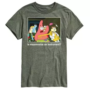 Мужская губкаБоб КвадратБрюки Футболка майо Licensed Character, зеленый