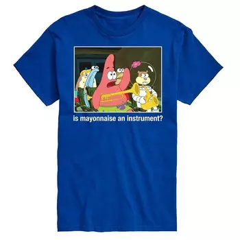 Мужская губкаБоб КвадратБрюки Футболка майо Licensed Character, синий