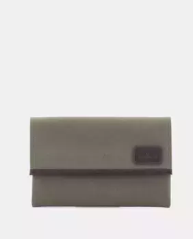 Мужская хлопчатобумажная держательница для документов в военном зеленом цвете Scharlau, темно-зеленый