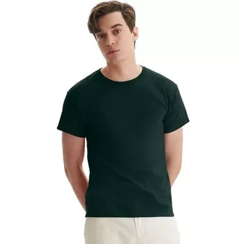 Мужская хлопковая футболка Hanes Essentials (4 шт.), цвет Deep Forest