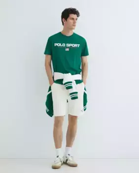 Мужская хлопковая футболка Polo Sport Polo Ralph Lauren, зеленый