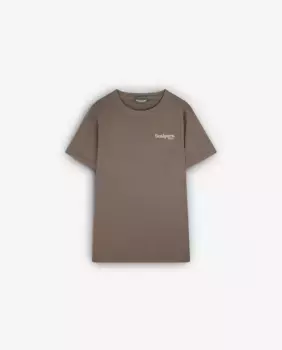 Мужская хлопковая футболка прямого кроя Scalpers, коричневый