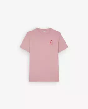 Мужская хлопковая футболка прямого кроя Scalpers, розовый