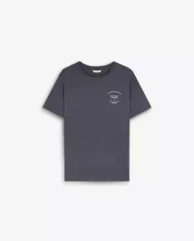 Мужская хлопковая футболка прямого кроя Scalpers, тёмно-синий