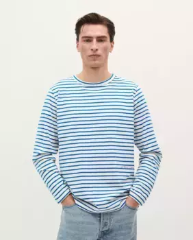 Мужская хлопковая футболка с длинными рукавами Scalpers, синий