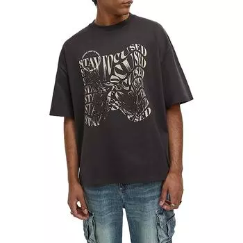 Мужская хлопковая футболка с графическим принтом Mode of One, серый