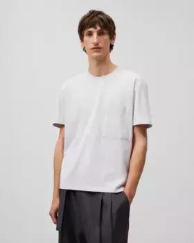 Мужская хлопковая футболка с карманом Adolfo Dominguez, серый