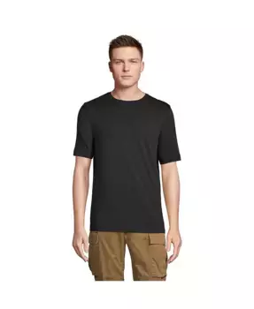 Мужская хлопковая футболка с коротким рукавом из Supima Lands' End, желтый