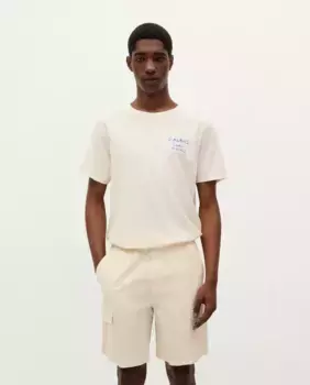 Мужская хлопковая футболка с коротким рукавом Scalpers, белый