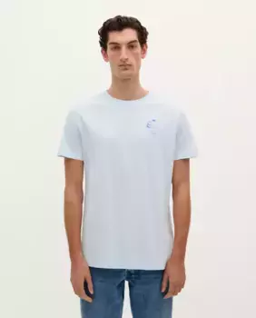 Мужская хлопковая футболка с коротким рукавом Scalpers, светло-голубой