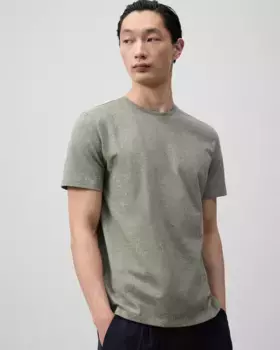 Мужская хлопковая футболка с короткими рукавами Adolfo Dominguez, зеленый