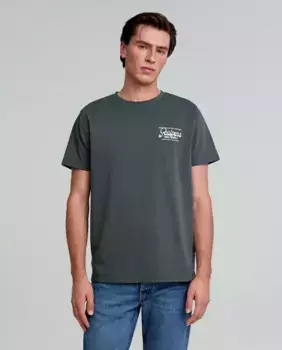 Мужская хлопковая футболка с короткими рукавами Scalpers, зеленый