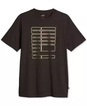 Мужская хлопковая футболка с рисунком из фольги Puma