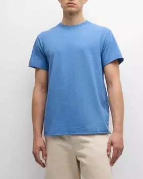 Мужская хлопковая футболка средней плотности Anti-Expo John Elliott, цвет Mariner