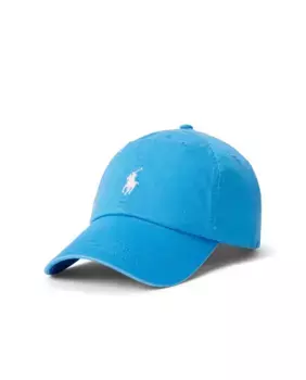 Мужская хлопковая кепка с вышитой лошадью Polo Ralph Lauren, голубой