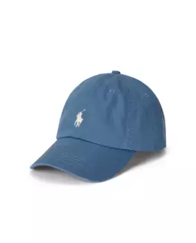 Мужская хлопковая кепка с вышитой лошадью Polo Ralph Lauren, голубой