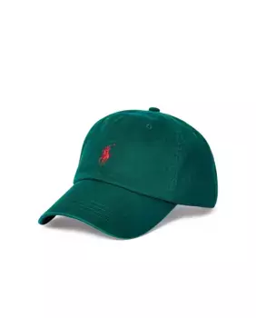 Мужская хлопковая кепка с вышитой лошадью Polo Ralph Lauren, зеленый
