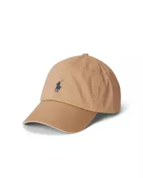 Мужская хлопковая кепка с вышитой лошадью Polo Ralph Lauren, бежевый
