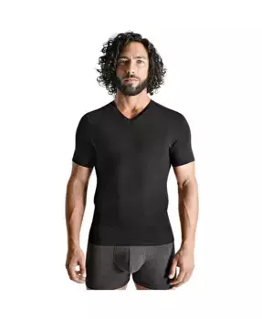 Мужская хлопковая компрессионная футболка Rounderbum, черный