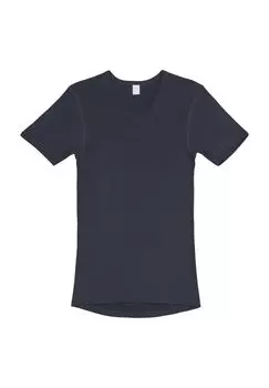 Мужская хлопковая майка с короткими рукавами AMMANN, цвет Nightblue