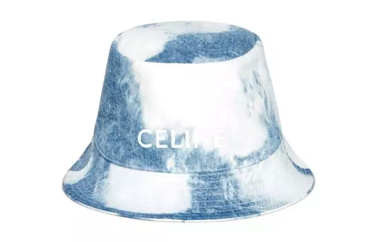 Мужская хлопковая панама CELINE, Aqua Blue