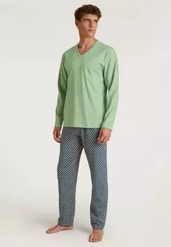 Мужская хлопковая пижама из 2 предметов Relax Imprint CALIDA, цвет Iris Green