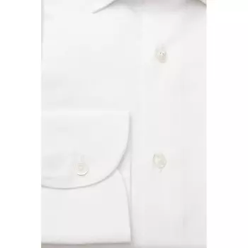 Мужская хлопковая рубашка Bagutta, белый