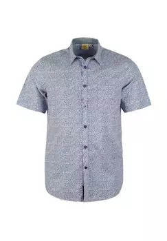 Мужская хлопковая рубашка Breeze с короткими рукавами и воротником ROADSIGN australia, синий