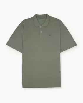 Мужская хлопковая рубашка-поло с длинными рукавами Makarthy, зеленый