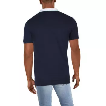 Мужская хлопковая рубашка-поло с шевроном Polo Ralph Lauren, цвет French Navy Multi