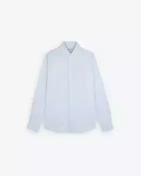 Мужская хлопковая рубашка с вырезным воротником Scalpers, голубой