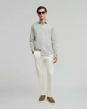 Мужская хлопковая рубашка стандартного кроя Scalpers, светло-зеленый