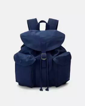Мужская хлопковая сумка с вышитым конем Polo Ralph Lauren, темно-синий
