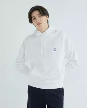 Мужская хлопковая толстовка с капюшоном Hugo Blue, черный