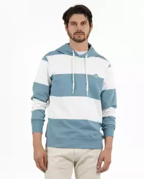 Мужская хлопковая толстовка с капюшоном Makarthy, синий