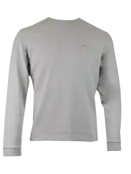 Мужская хлопковая толстовка с круглым вырезом Hugo Boss, бежевый