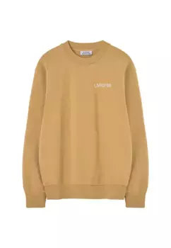 Мужская хлопковая толстовка с круглым вырезом Loreak Mendian, коричневый